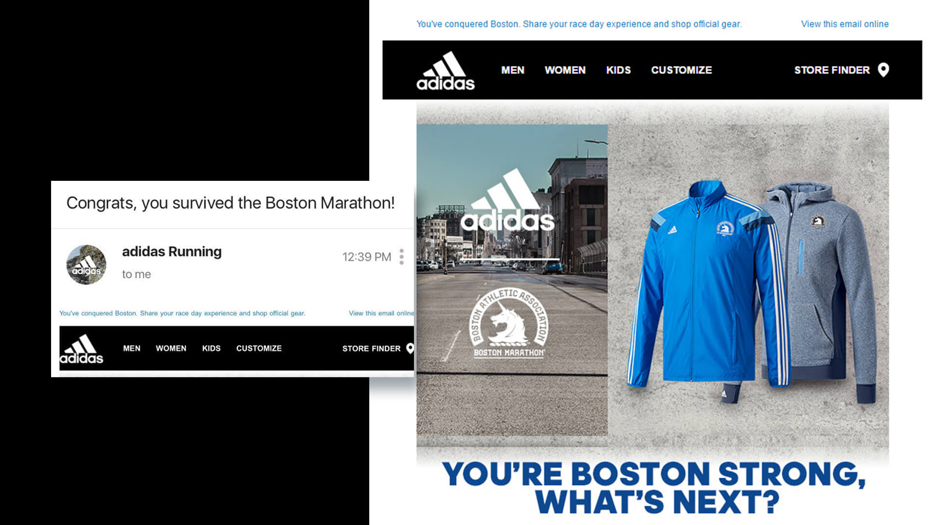Adidas Boston Marathon Email marketing fails