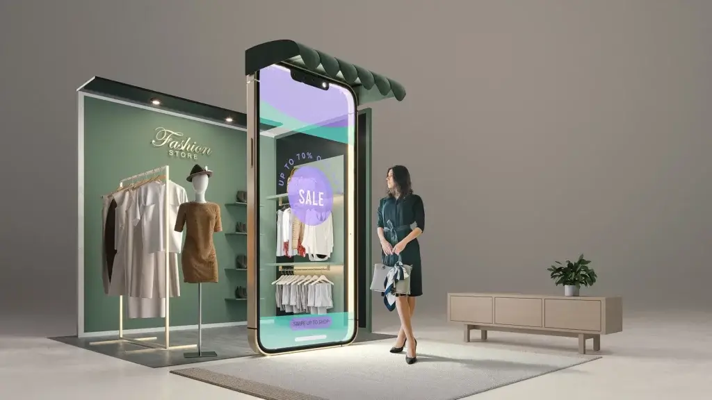 Interactive Navigation And Display Screens AR VR in fashion