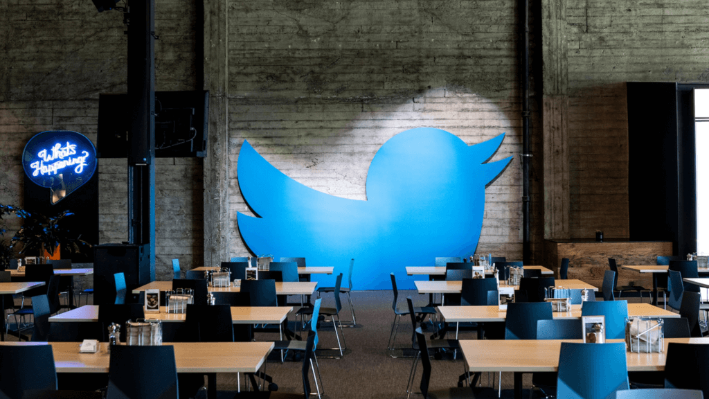 Cafetaria at Twitter's office